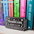 RomCom Book Club Ticket - Shelf Decor