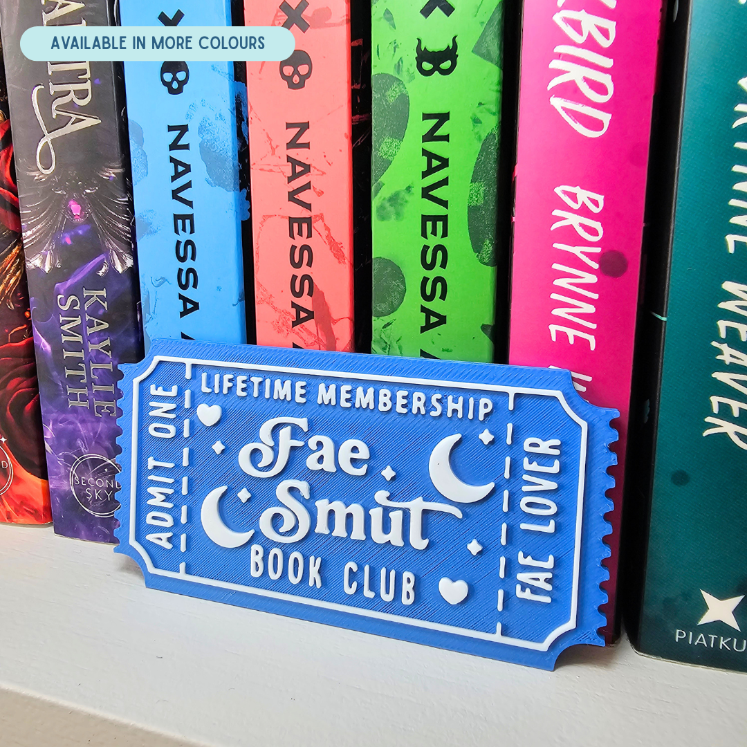 Fae Smut Book Club Ticket - Shelf Decor