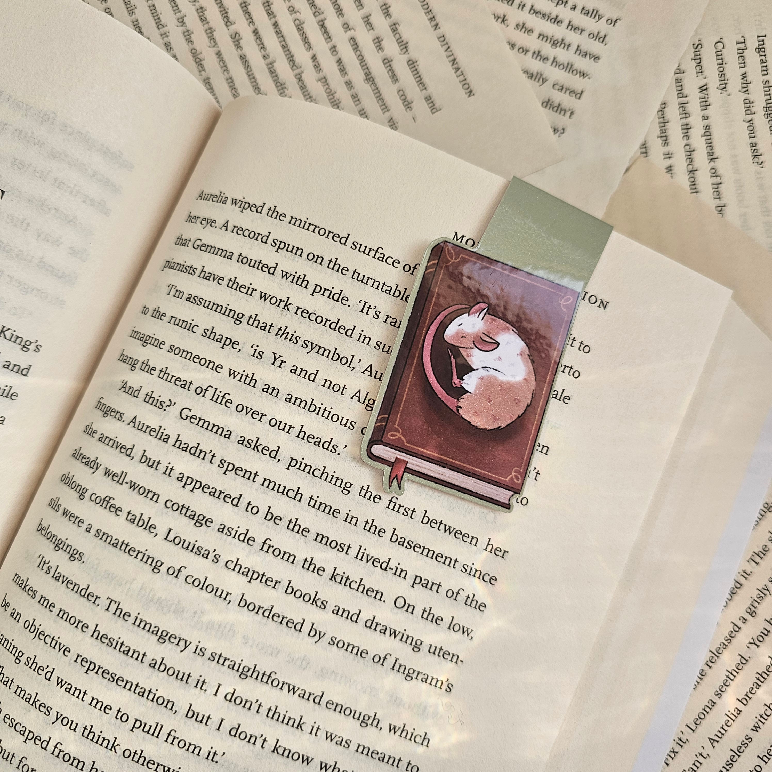 Sleepy Rat (Book Rats Collection) -  Magnetic Bookmark