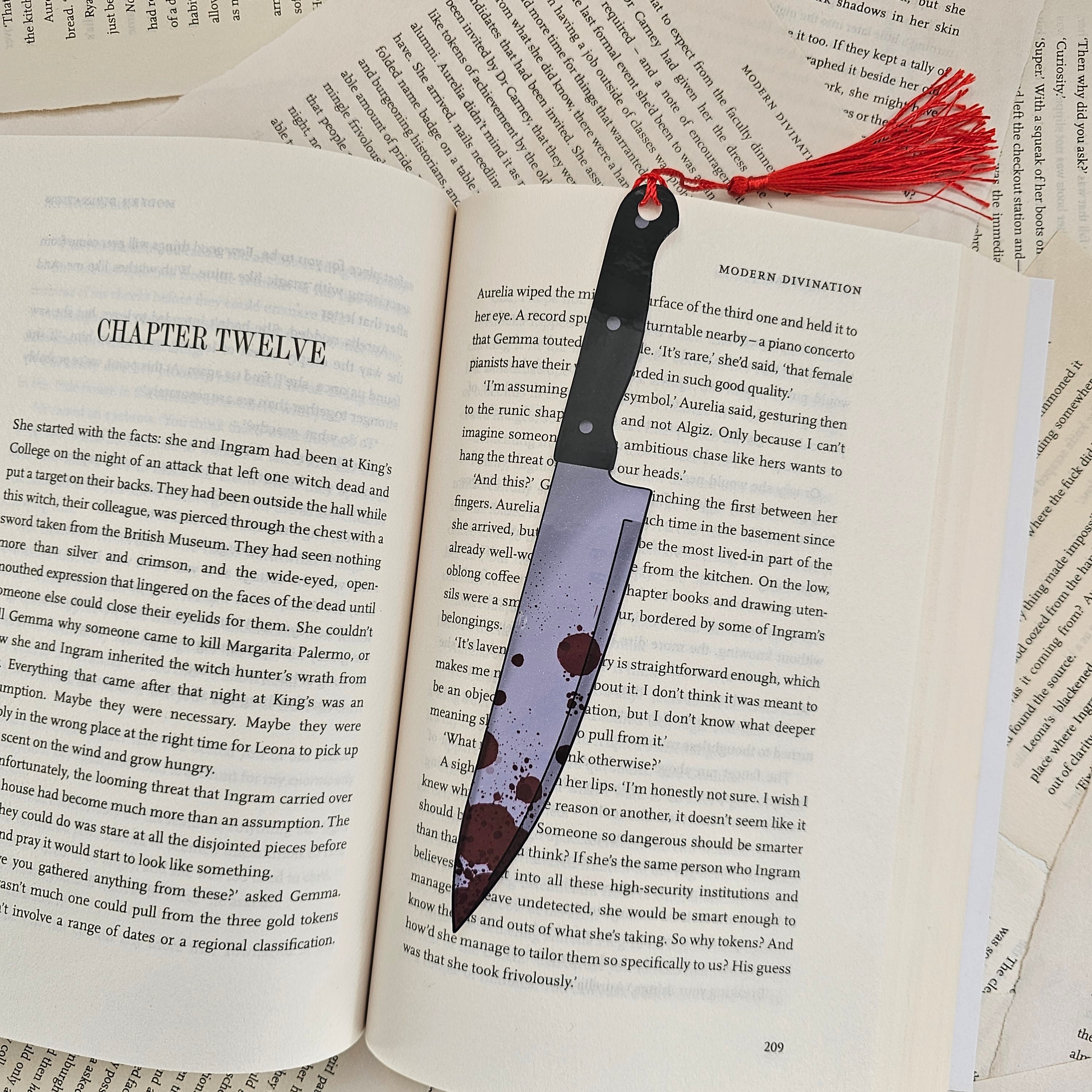 Stabby Baddie - Bookmark w/ tassel