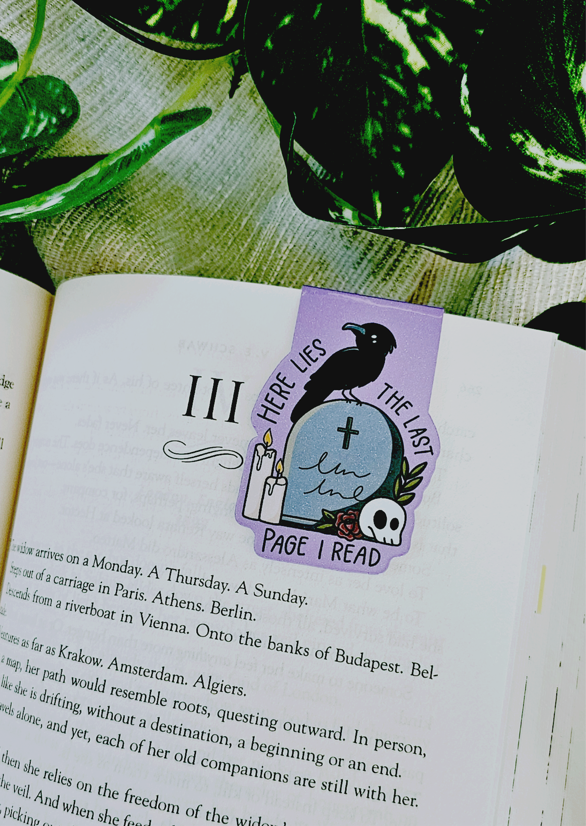Here Lies The Last Page I Read -  Magnetic Bookmark