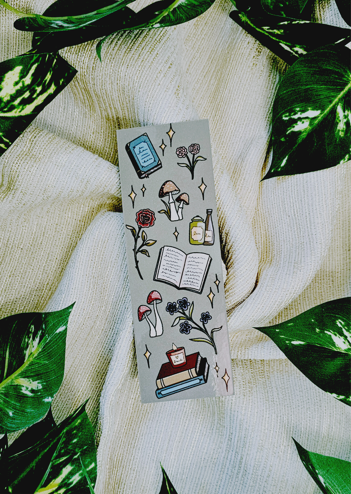 Books & Mushrooms - Bookmark