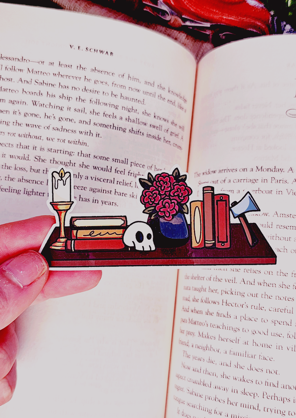 Dark Bookshelf - Sticker