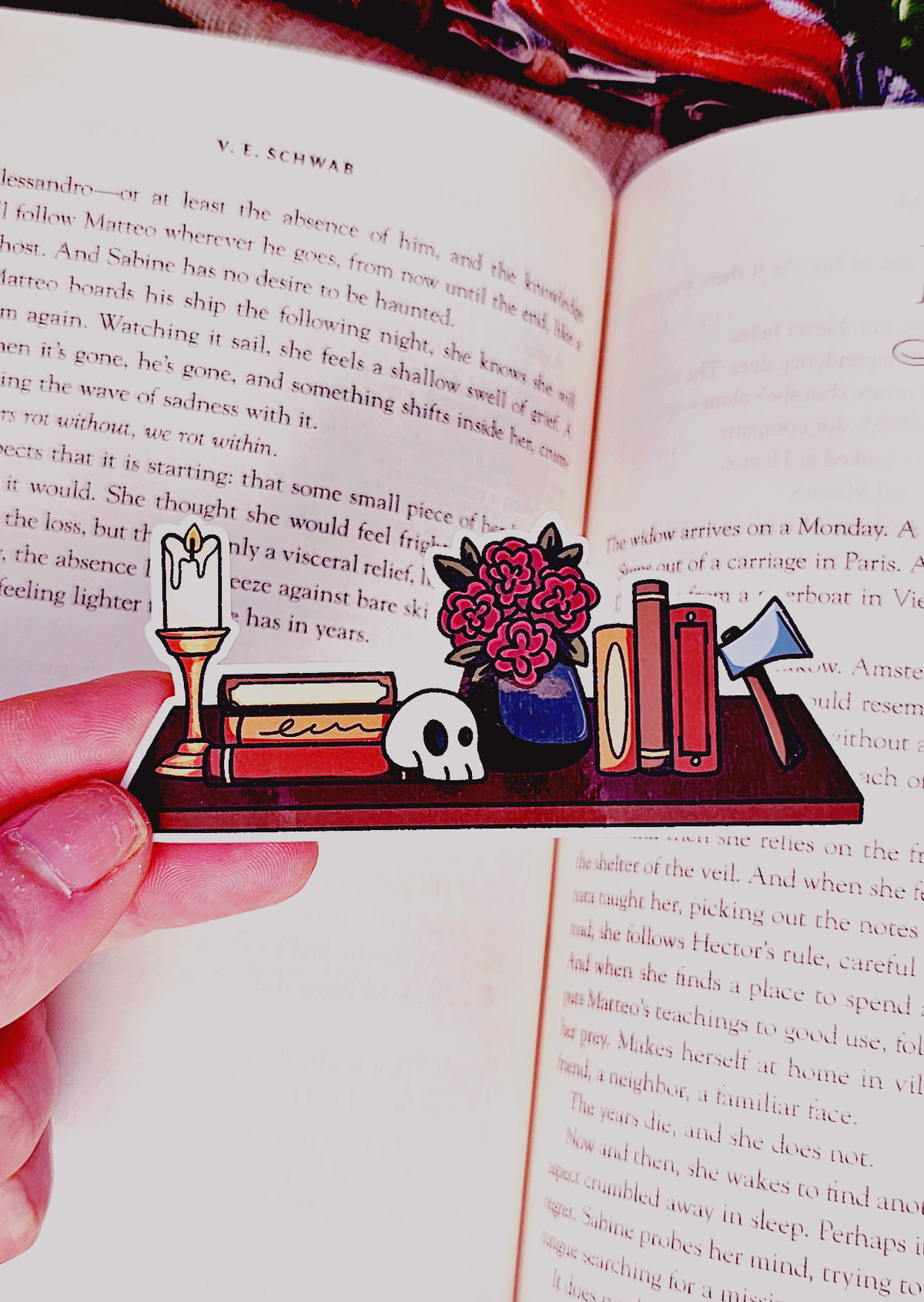 Dark Bookshelf - Sticker