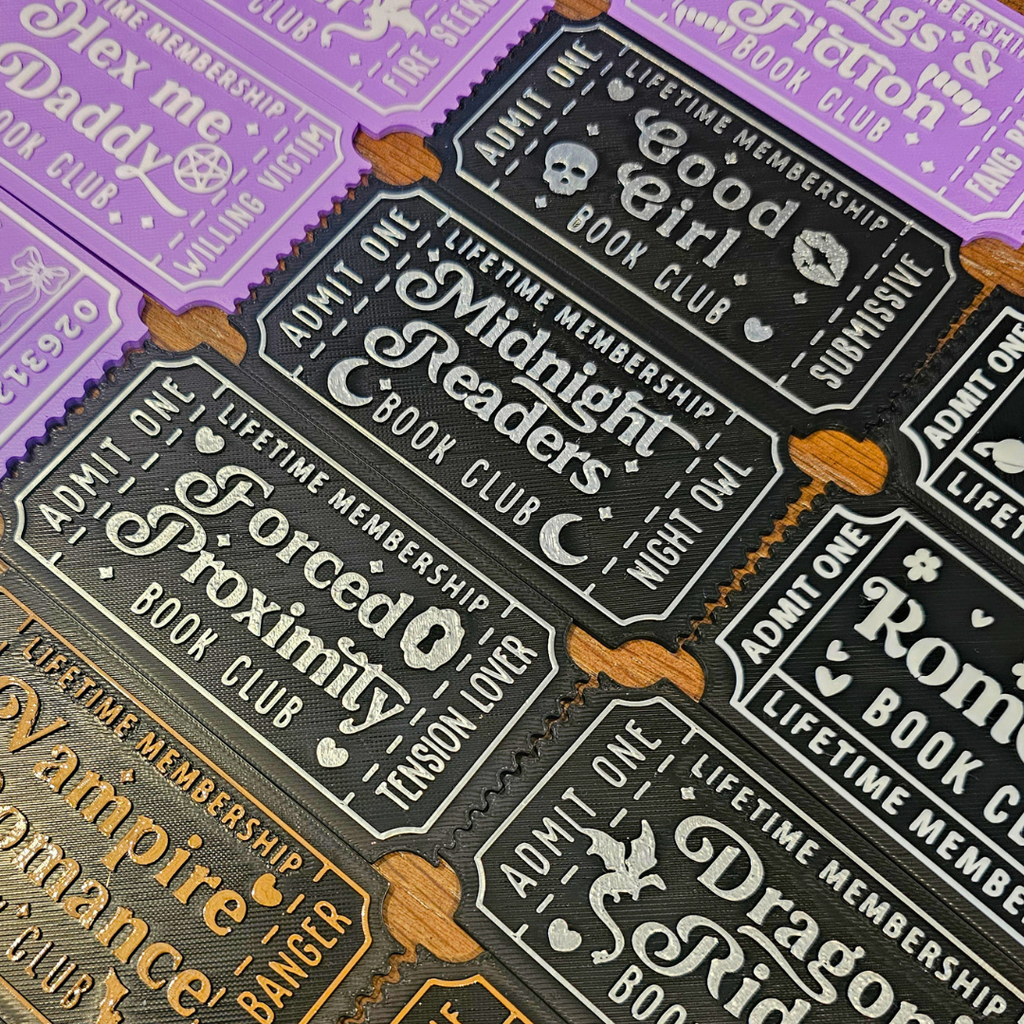 Mafia Romance Club Ticket - Shelf Decor
