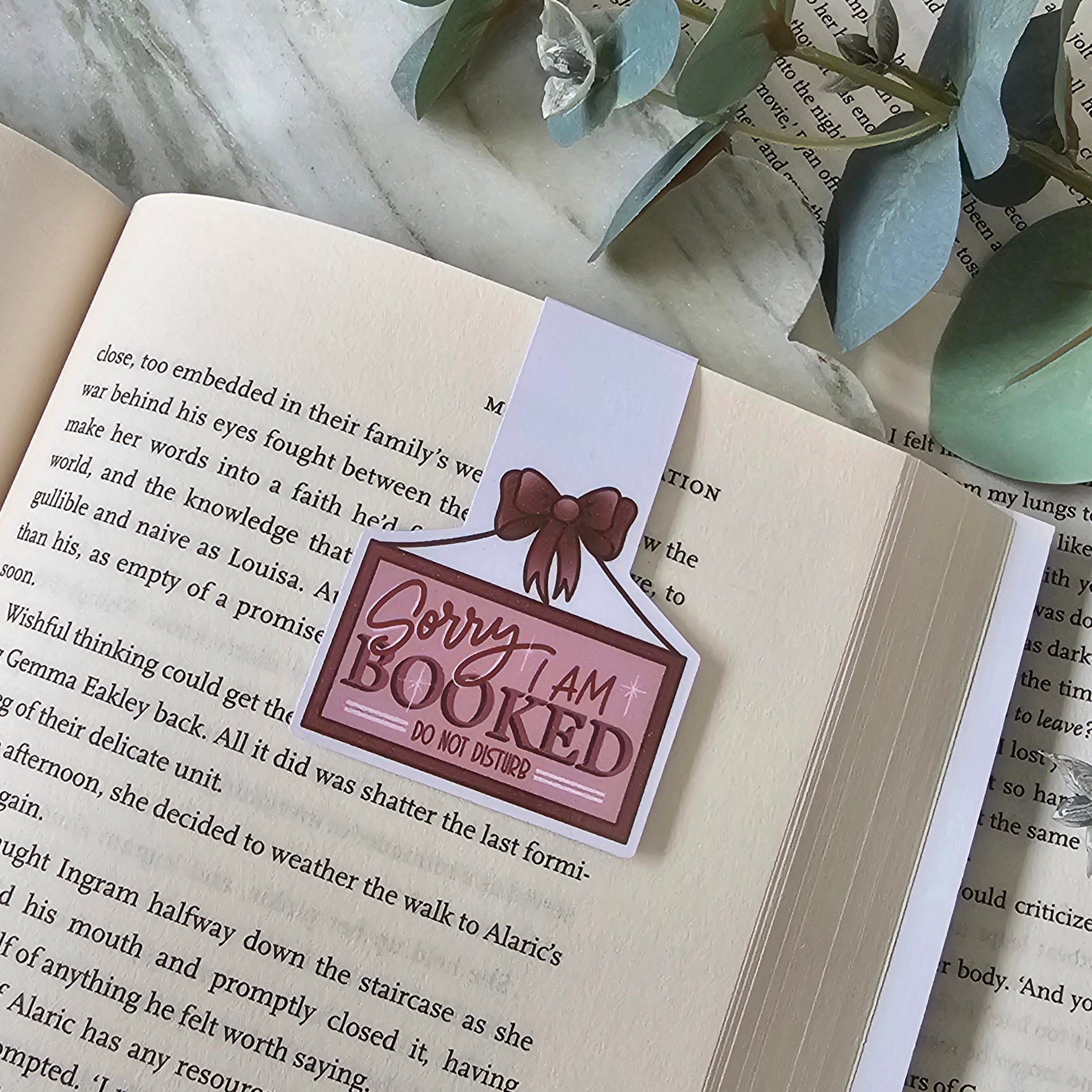 Sorry, I'm Booked -  Magnetic Bookmark