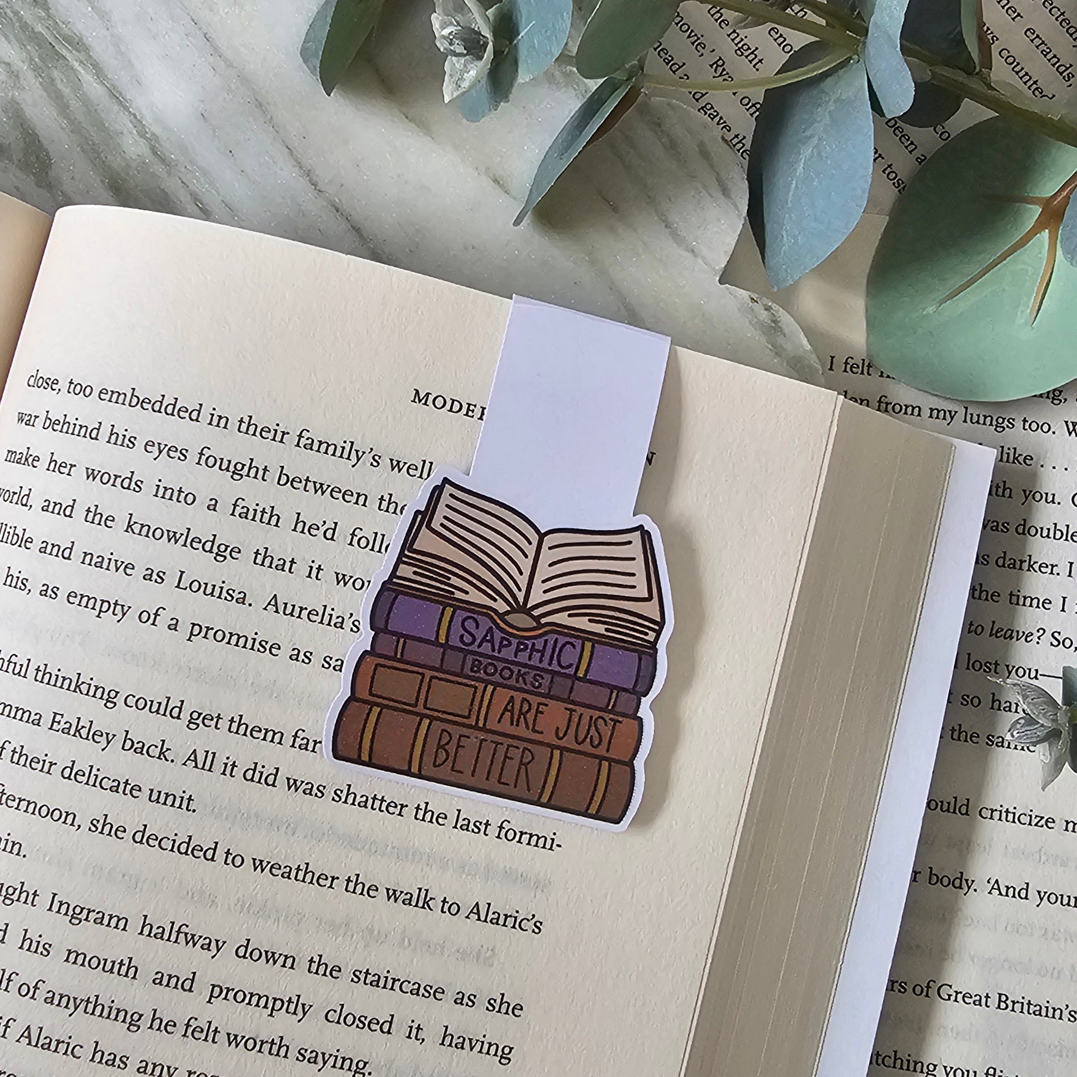 Sapphic Books Are Just Better -  Magnetic Bookmark