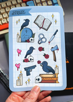 Pretty Murder Bird - Sticker Sheet