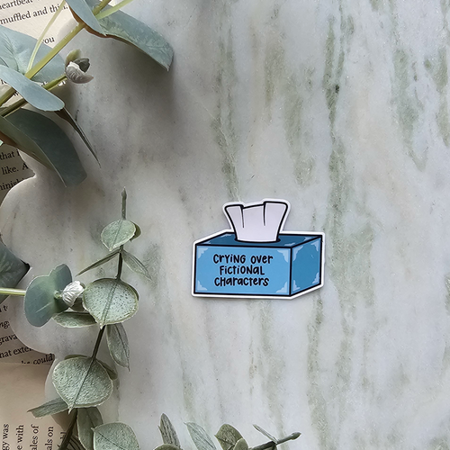Crying Over Fictional Characters - Vinyl Sticker