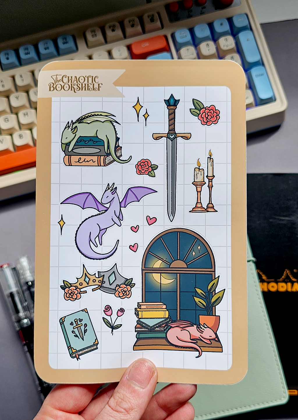 Sleepy Dragons - Sticker Sheet