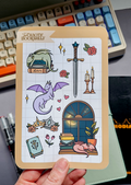 Sleepy Dragons - Sticker Sheet