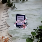 Emotional Support Kindle - Vinyl Sticker
