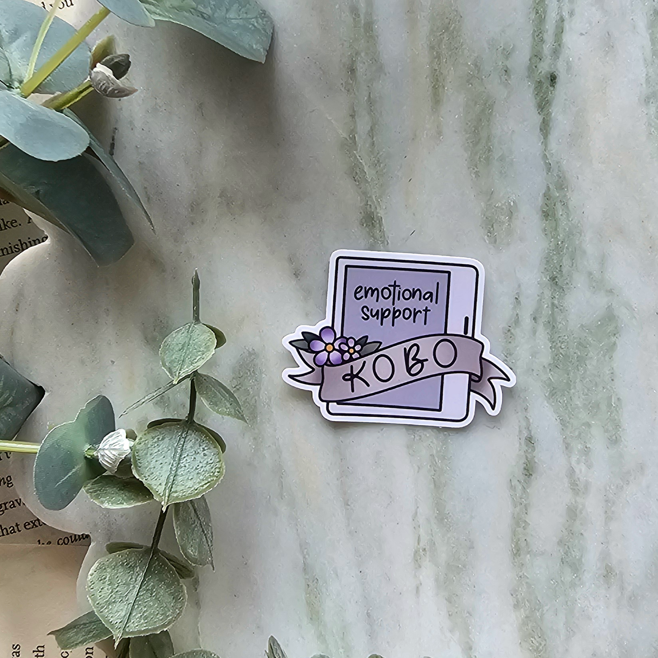 Emotional Support Kobo - Vinyl Sticker