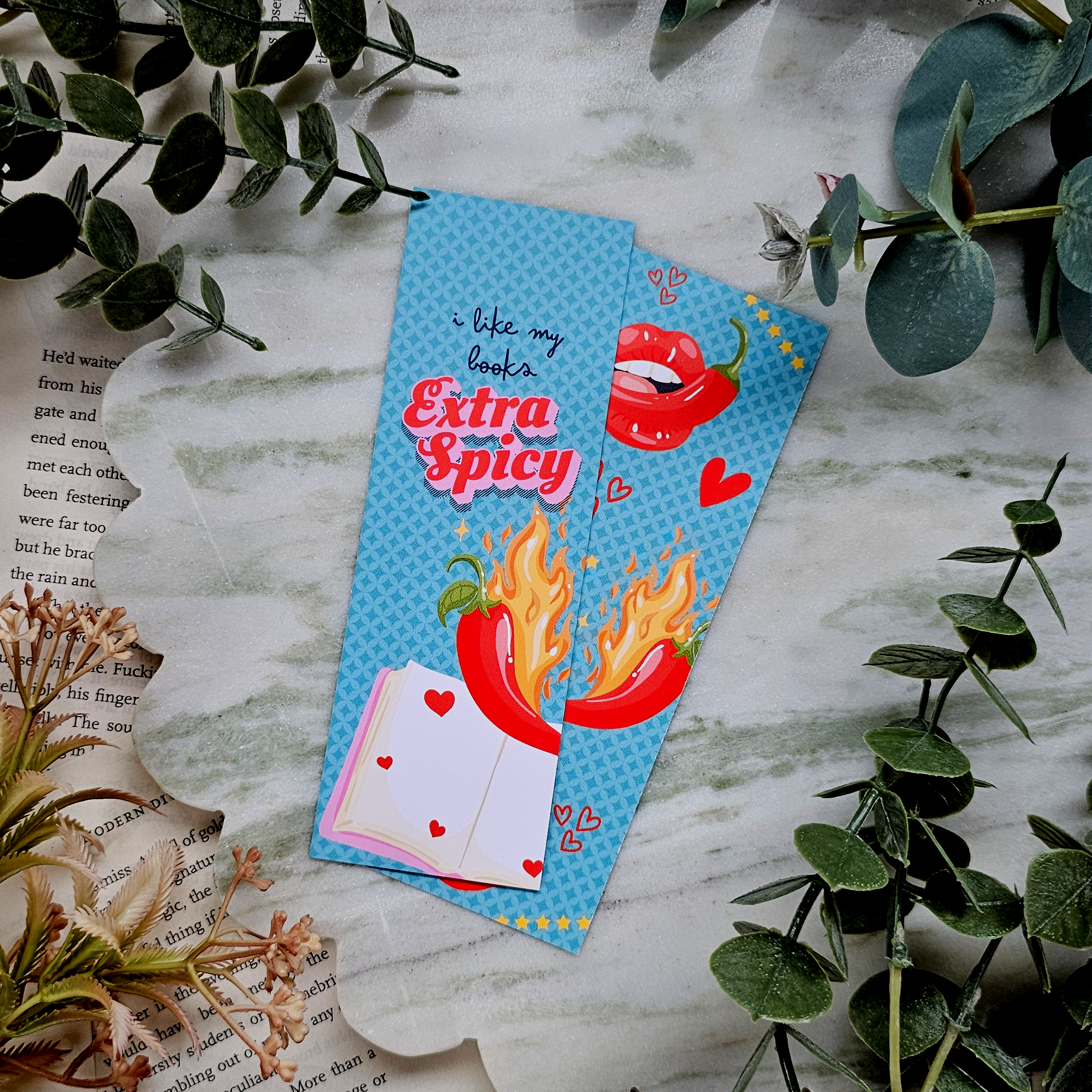 I Like My Books Extra Spicy - Bookmark