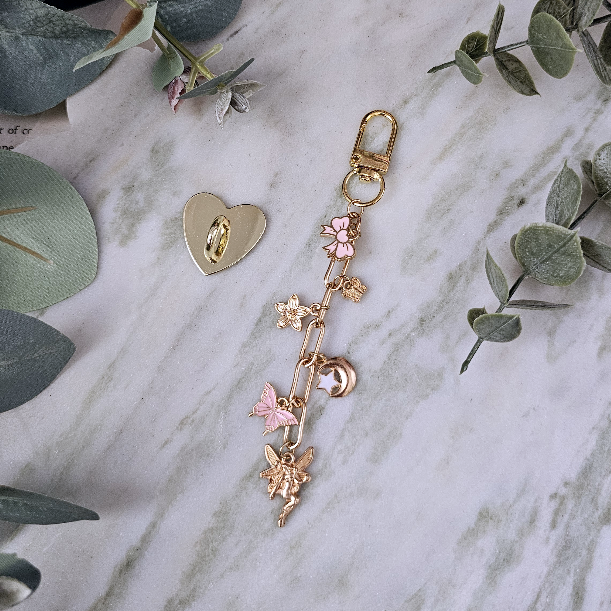 Pink Fae - Charm Chain