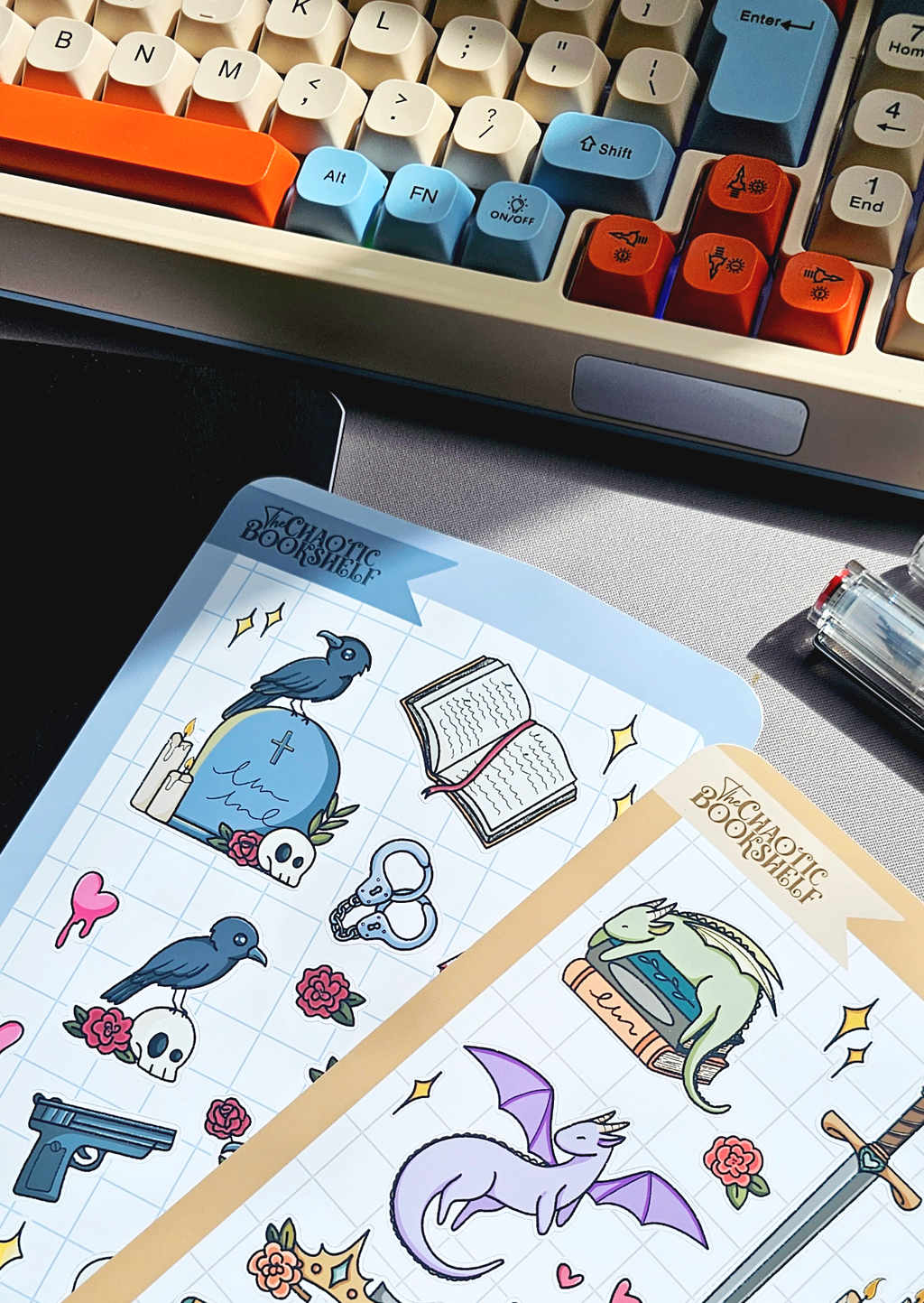 Sleepy Dragons - Sticker Sheet
