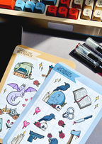 Pretty Murder Bird - Sticker Sheet