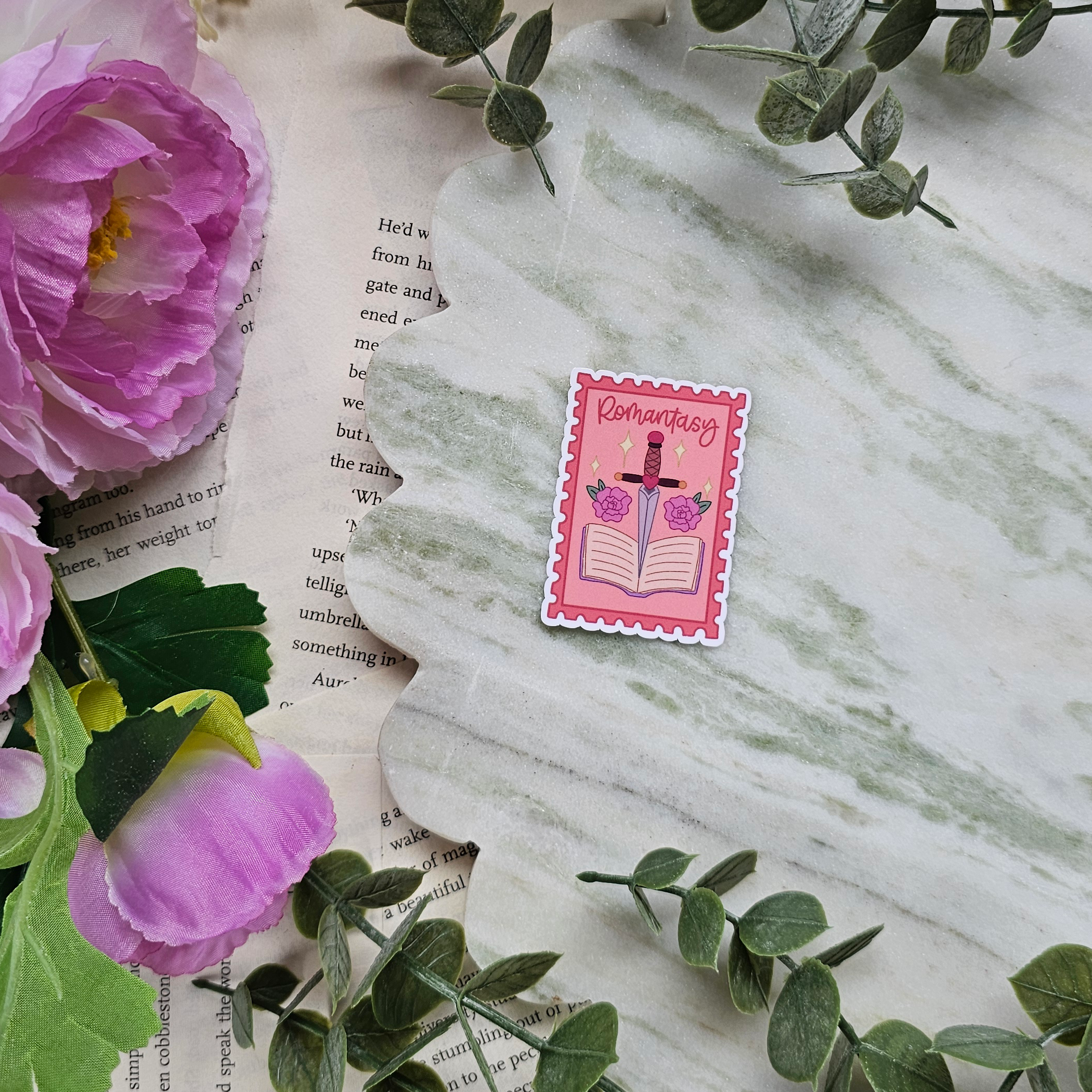 Romantasy Stamp - Vinyl Sticker