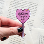 Sucker For Sapphic Books - Vinyl Sticker